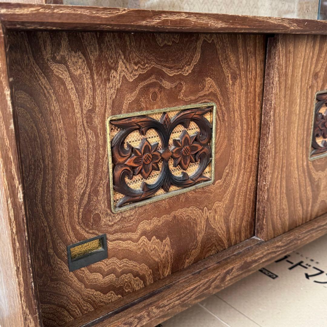 昭和レトロ　茶箪笥　和風引戸棚　食器棚