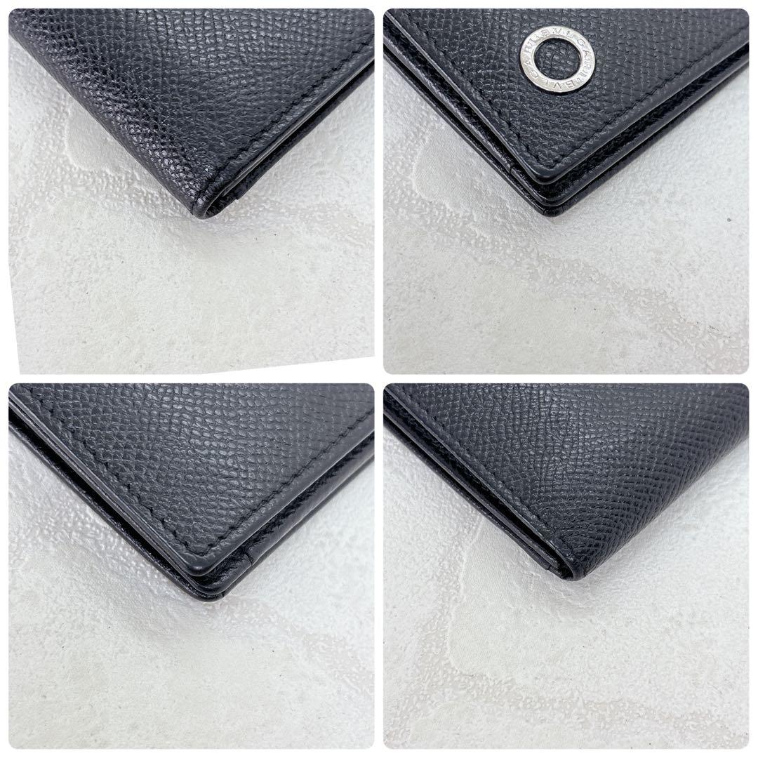 美品✨ブルガリ 名刺入れ カードケース ブルガリマン サークルロゴ 黒