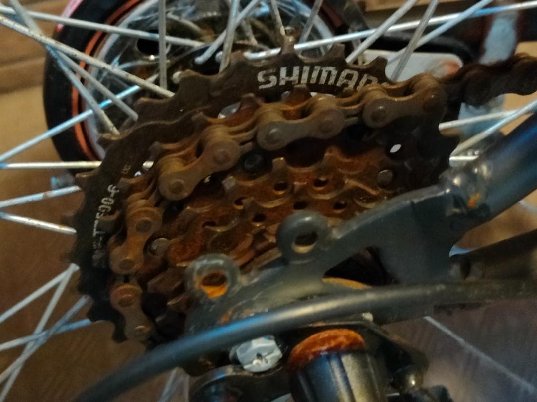 【引取限定/東京都江東区】X-FUSION 外装6段 黒 24インチ