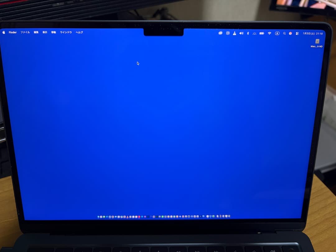 (キーボードバックライト不良) MacBook Air M2 2022