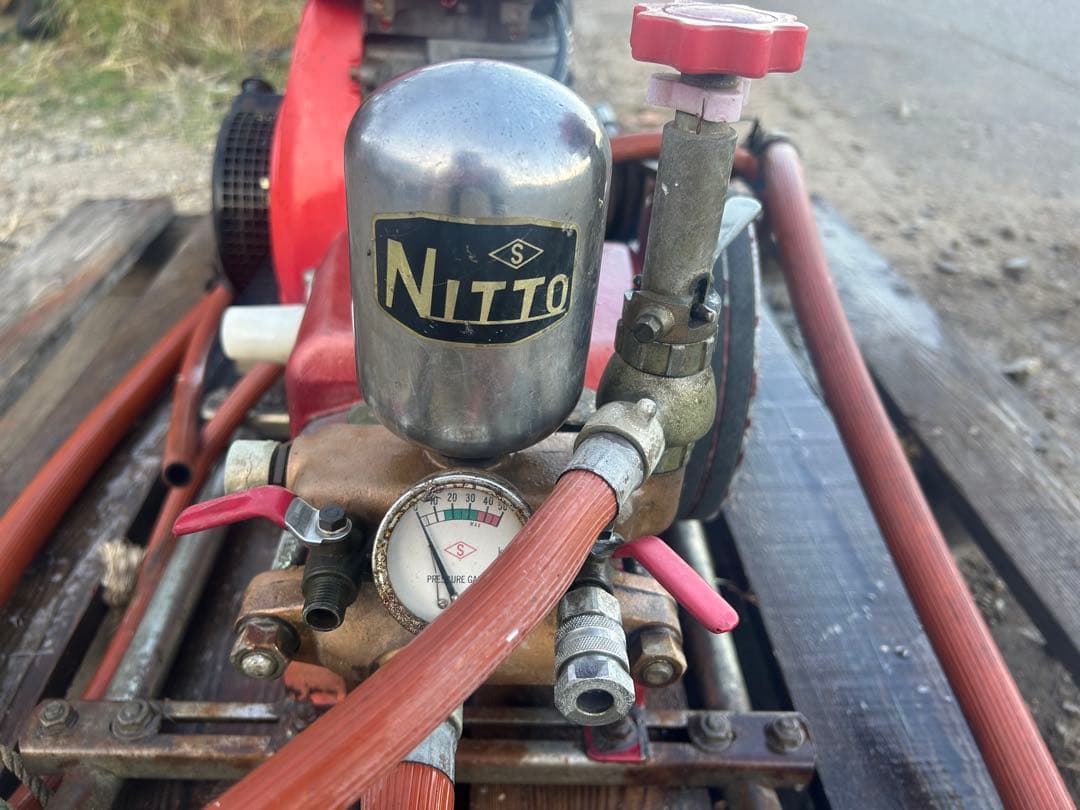 宮崎　三菱　セット動噴　5馬力　SB-34 動力噴霧器 動噴　吸水排水ホース付き