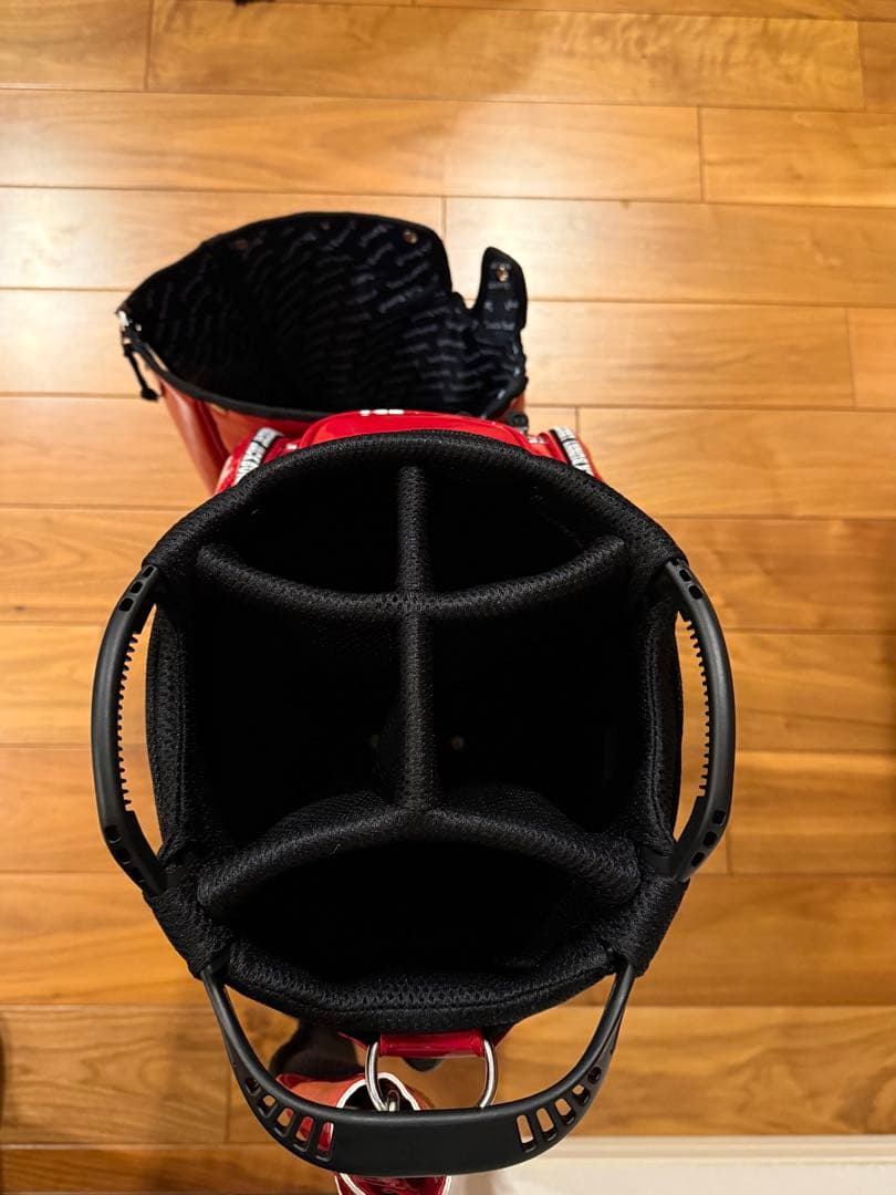 ジャックバニー キャディバッグ ドラミちゃん　自立型 レッド　2025年モデル