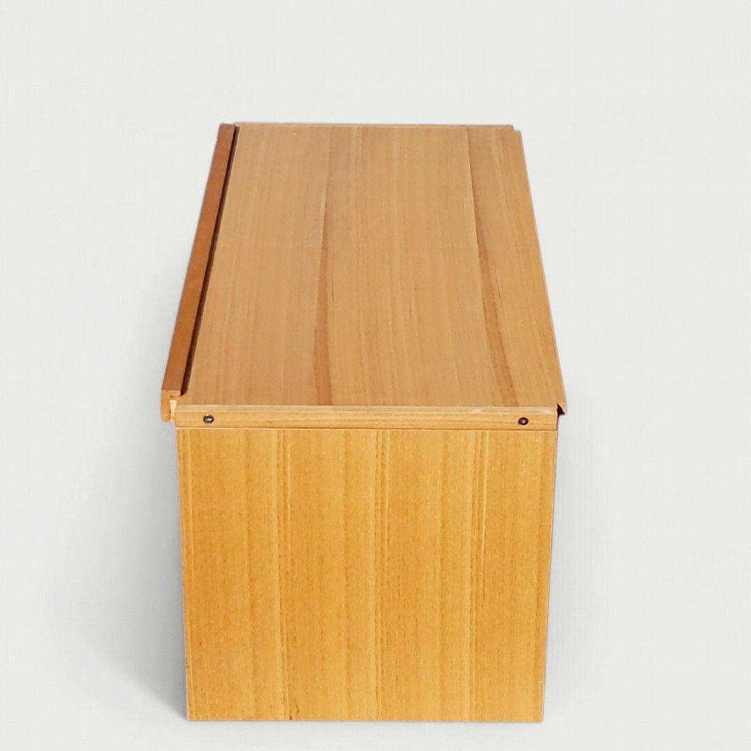 廃盤希少 無印良品 タモ材 ユニットシェルフ用 ボックス フラップ扉