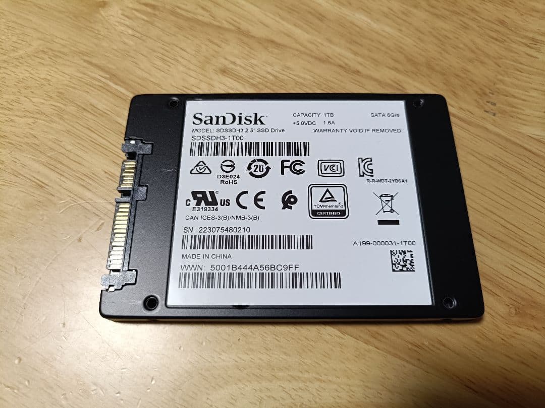 SanDisk Ultra 3D SSD 5個セット