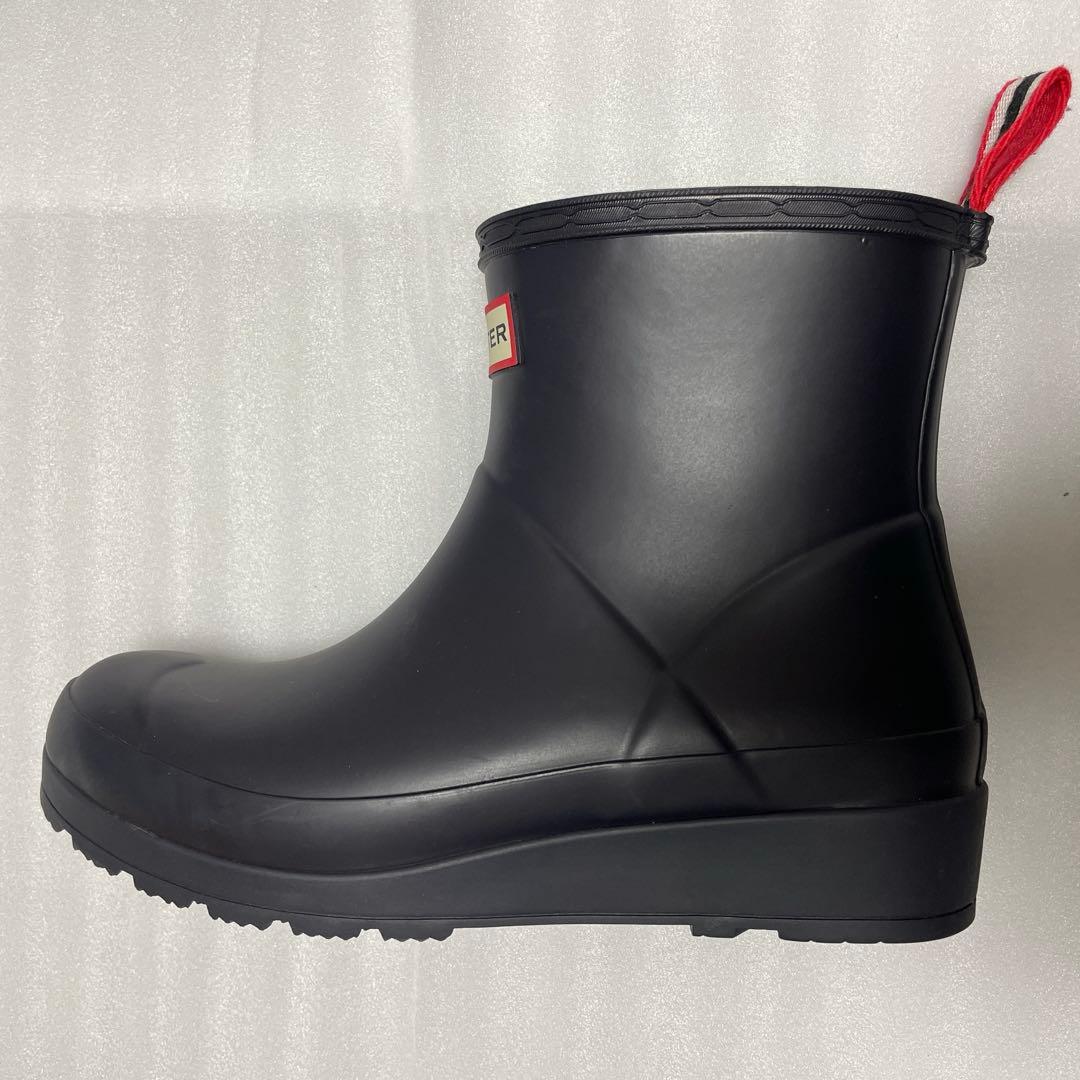 【美品】ハンターレインブーツ　ショート丈　濃いネイビー