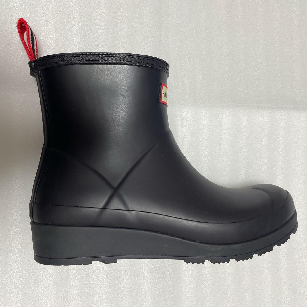 【美品】ハンターレインブーツ　ショート丈　濃いネイビー
