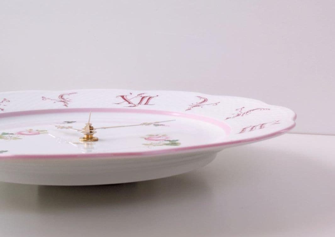 ヘレンド　ウィーンの薔薇　ピンク　時計