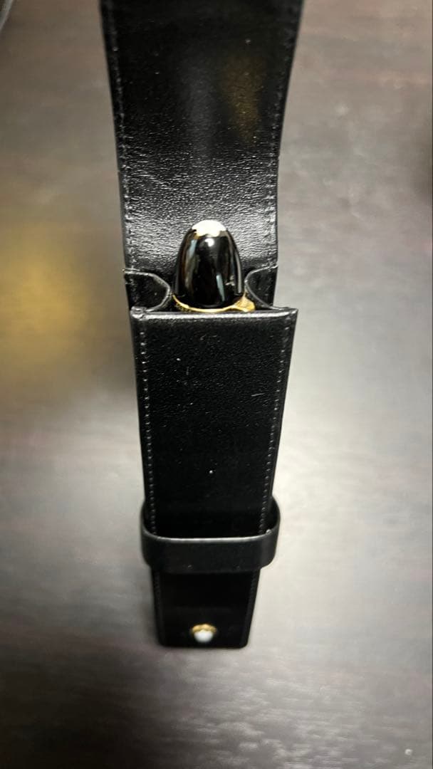 Montblanc レザーペンケース　ブラック　1本挿し　モンブラン