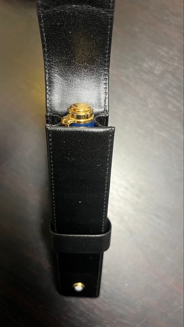 Montblanc レザーペンケース　ブラック　1本挿し　モンブラン