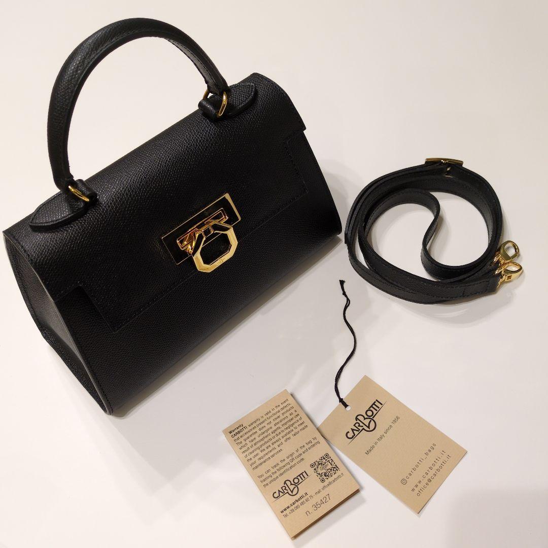 CARBOTTI GRETA245 ブラック 2WAYハンドバッグ