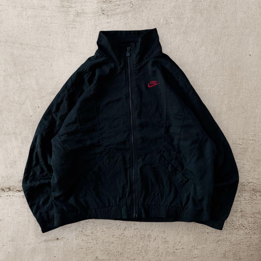 激レア90sNIKE AIR JORDANナイロンジャケットキルティング刺繍ロゴ
