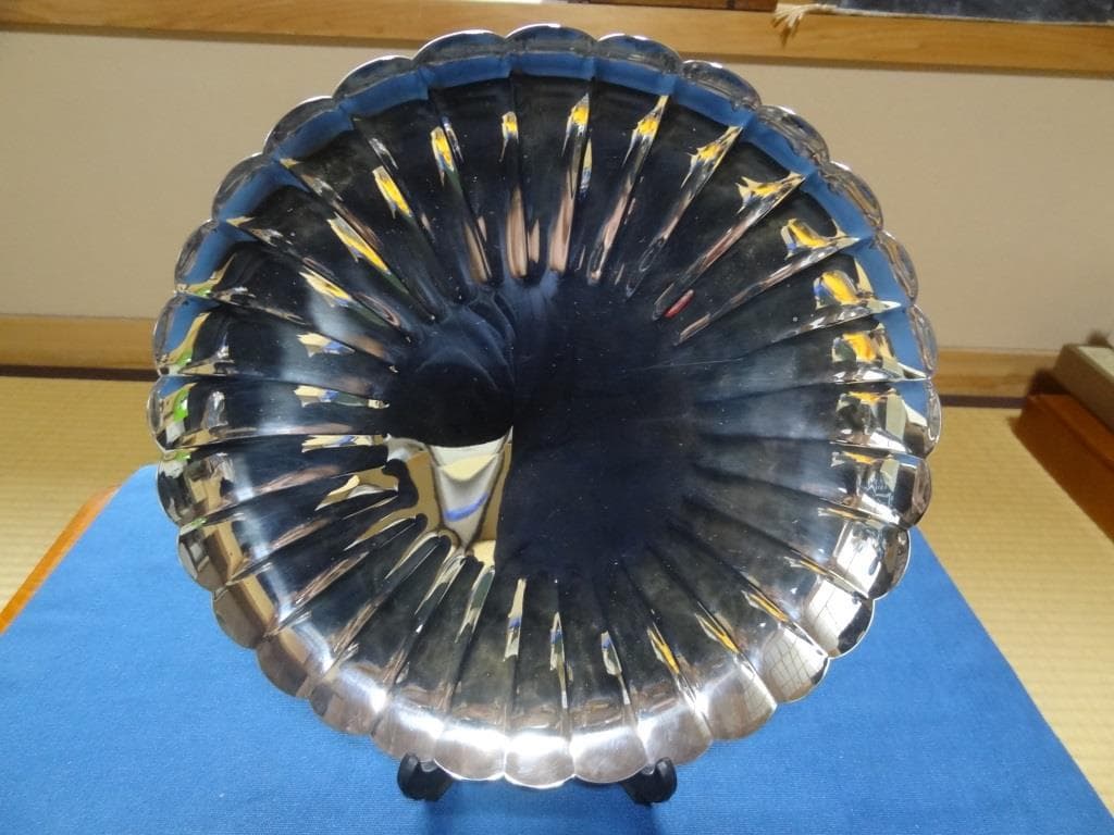 銀製菓子器　銀製徳力　徳力本店　貴金属　美術品　骨董　重量約380ｇ