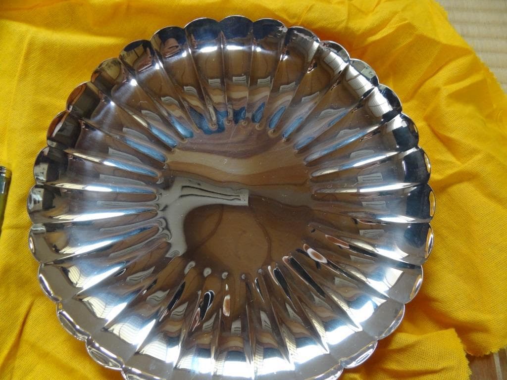 銀製菓子器　銀製徳力　徳力本店　貴金属　美術品　骨董　重量約380ｇ