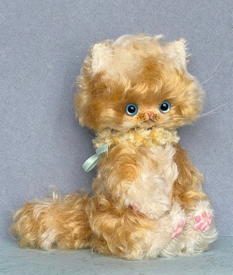 キャラメルシュガー仔猫 アーティストベア 海外作家様 ハンドメイド ぬいぐるみ