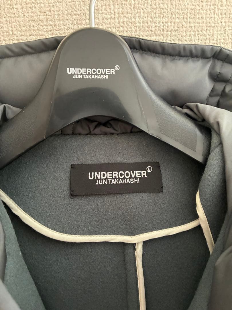 UNDERCOVERアンダーカバー フード&袖ダウンウールモッサーダッフルコート