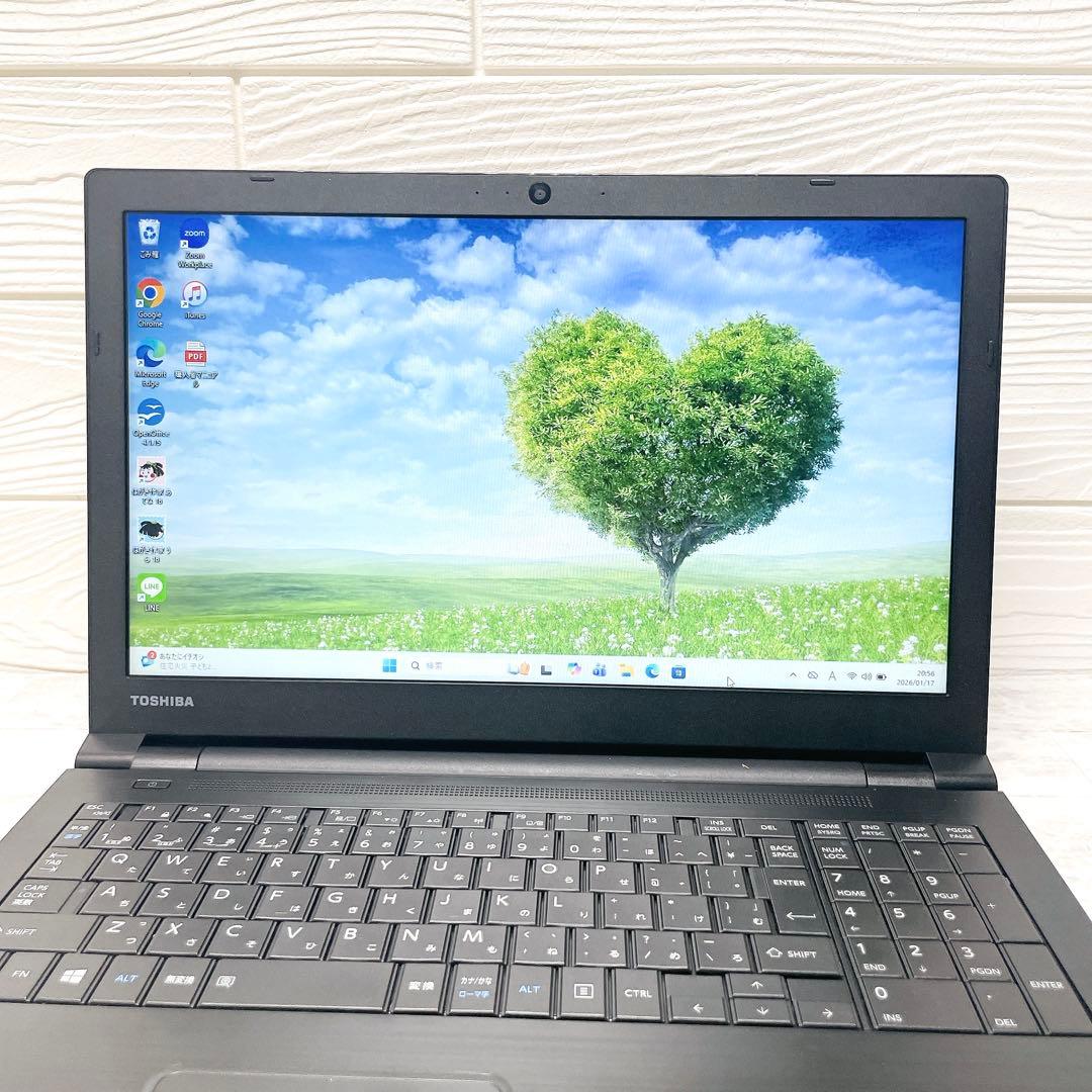 早い者勝ち✨Win11 ノートパソコン SSD 8GB Office カメラ