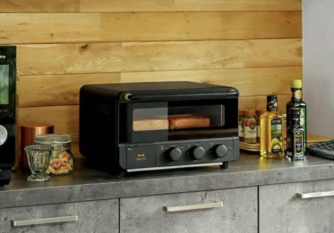 ここ様【新品・未開封】黒BRUNO スチーム&ベイクトースター