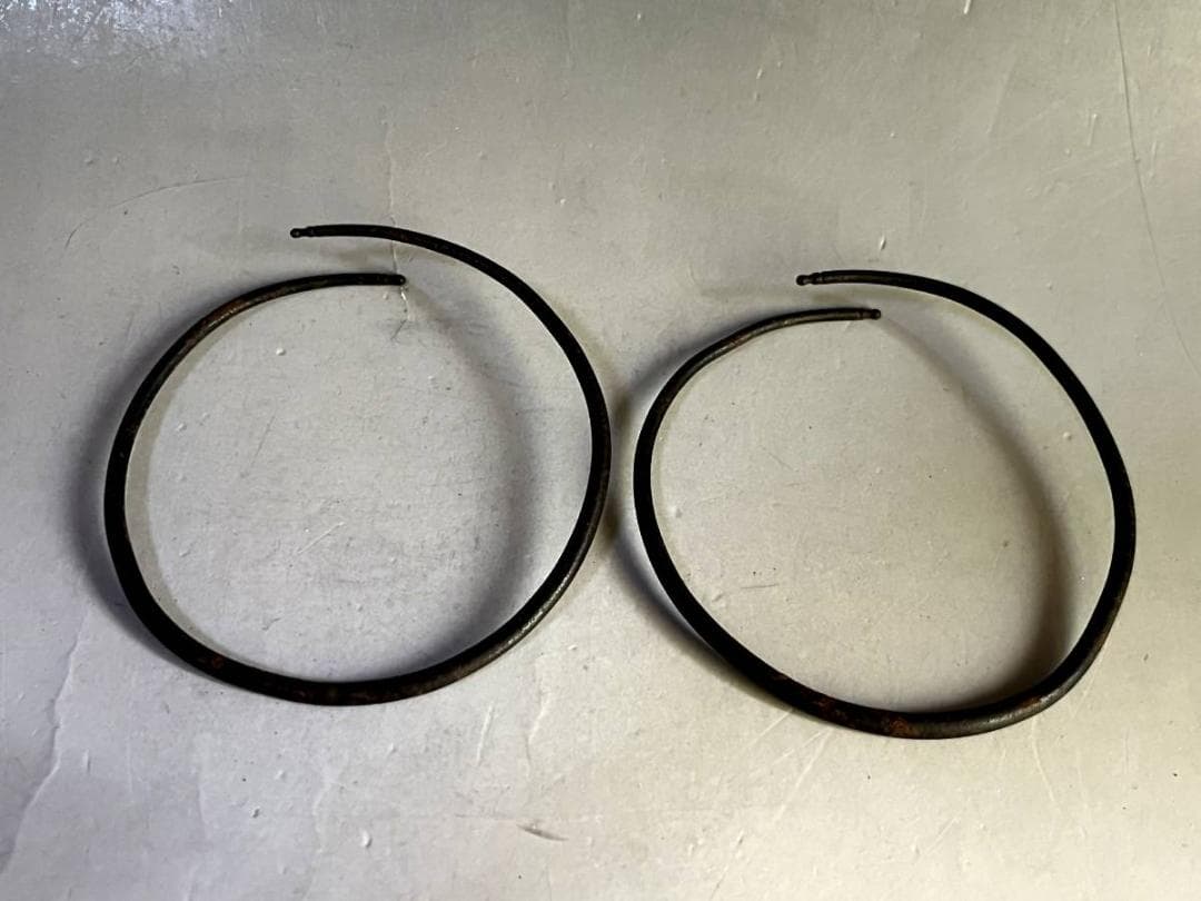 釜環■鉄細 大西清右エ門 御釜師 茶釜環 千家十職 釜カン 時代物 骨董品■