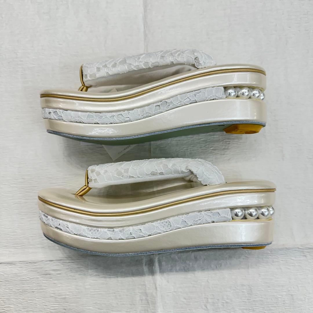 新品草履バッグセット 成人式 振袖 袴 レース草履 パール草履 パールレース