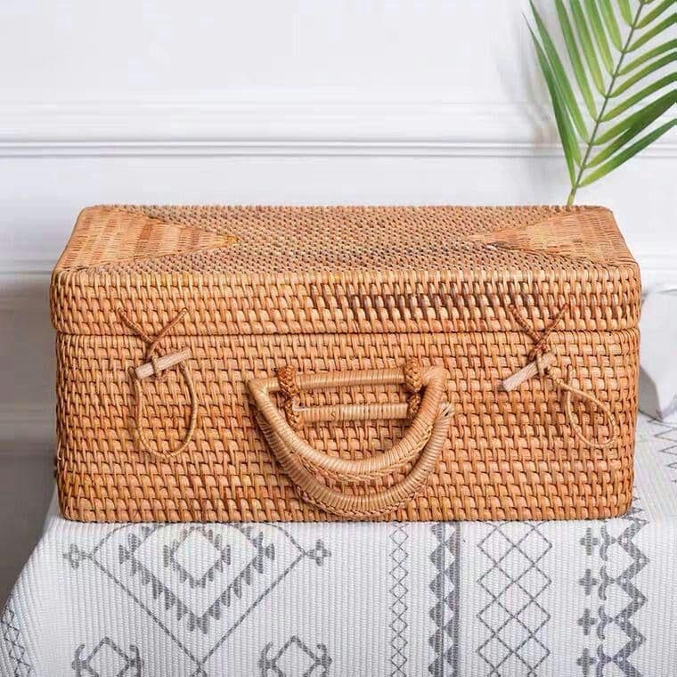 ハンド収納ボックスベトナム純藤編み4
