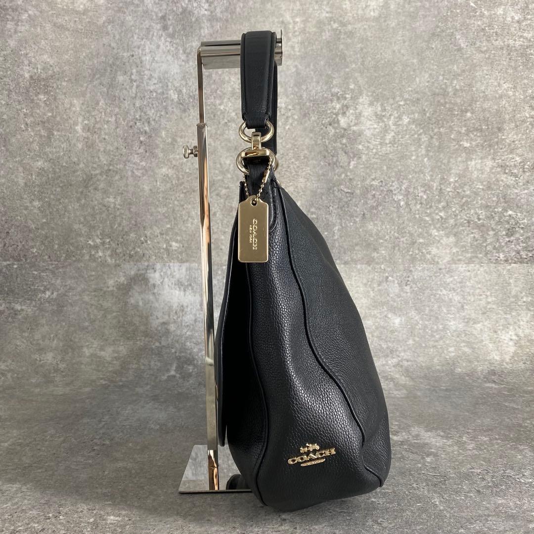 バッグ Coach Turnlock Leather One Shoulder Bag