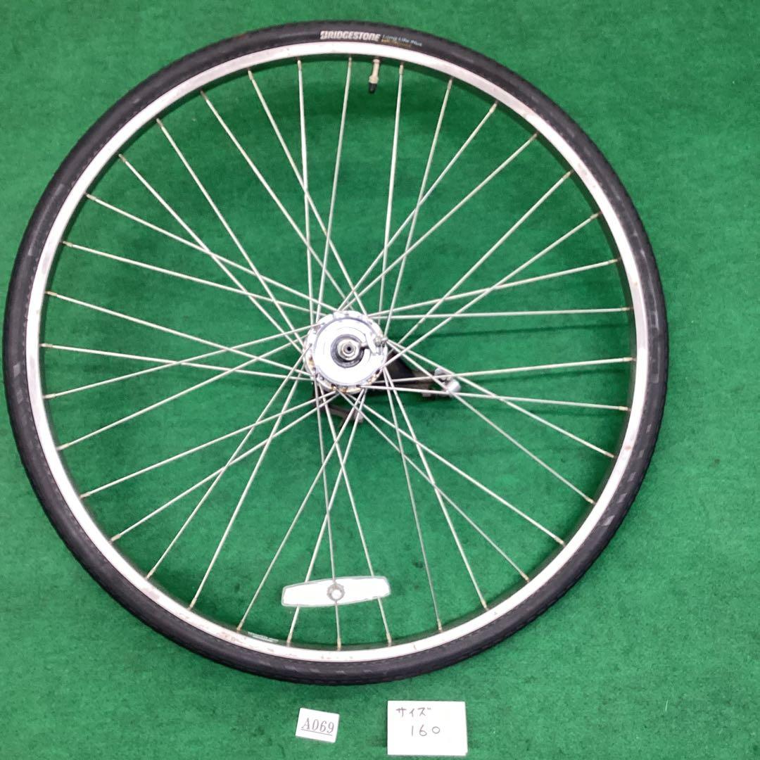 ステンレスリム&スポーク　後輪　27x1-3/8 タイヤ付　内装3段　ベルト仕様