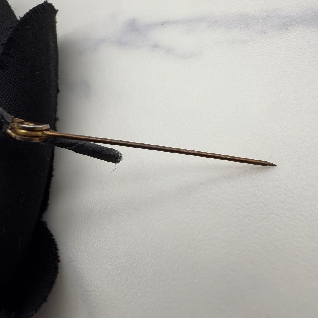 【CHANEL】 シャネル カメリア ブローチ コサージュ ブラック