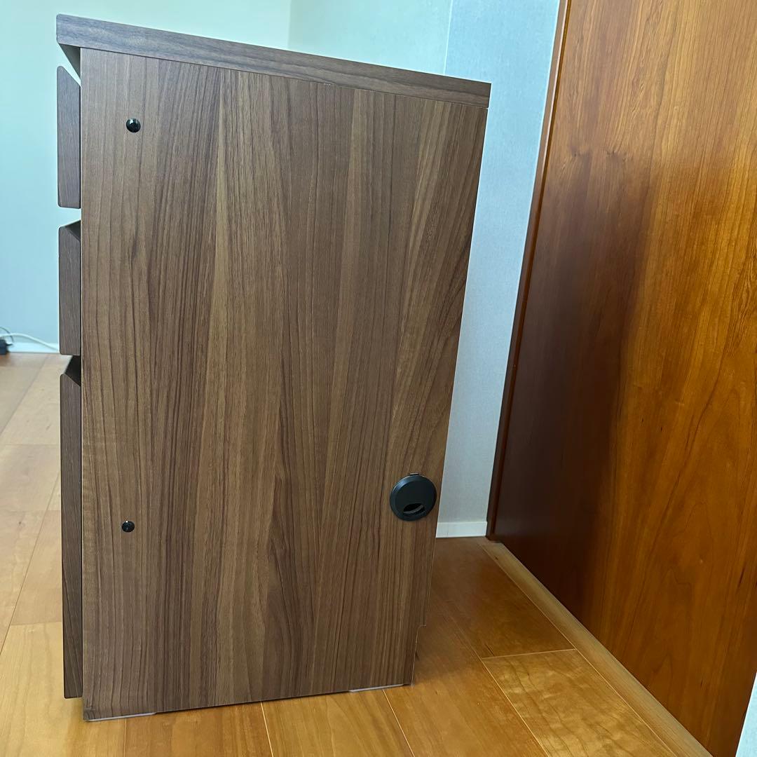 デスク 机 学習机 化粧台 ウォールナット色 IDC大塚家具