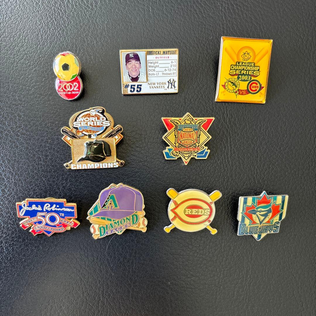 メジャーリーグ　ピンバッジ9個