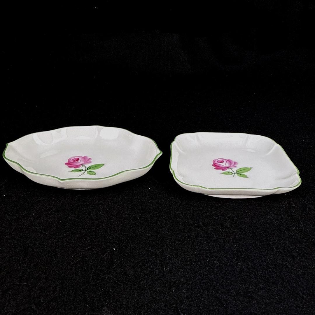 ☆良品☆アウガルテン　AUGARTEN　ウィンナーローズ　プレート　2枚　薔薇