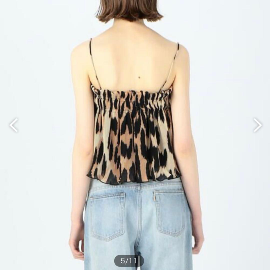 GANNI ガニー　ヒョウ柄　キャミソール トップス