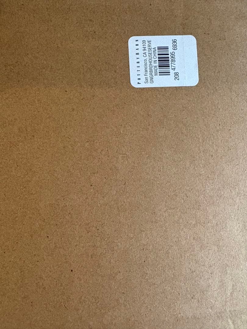 pottery barn ジンジャーブレッドハウス　ビッグプレート