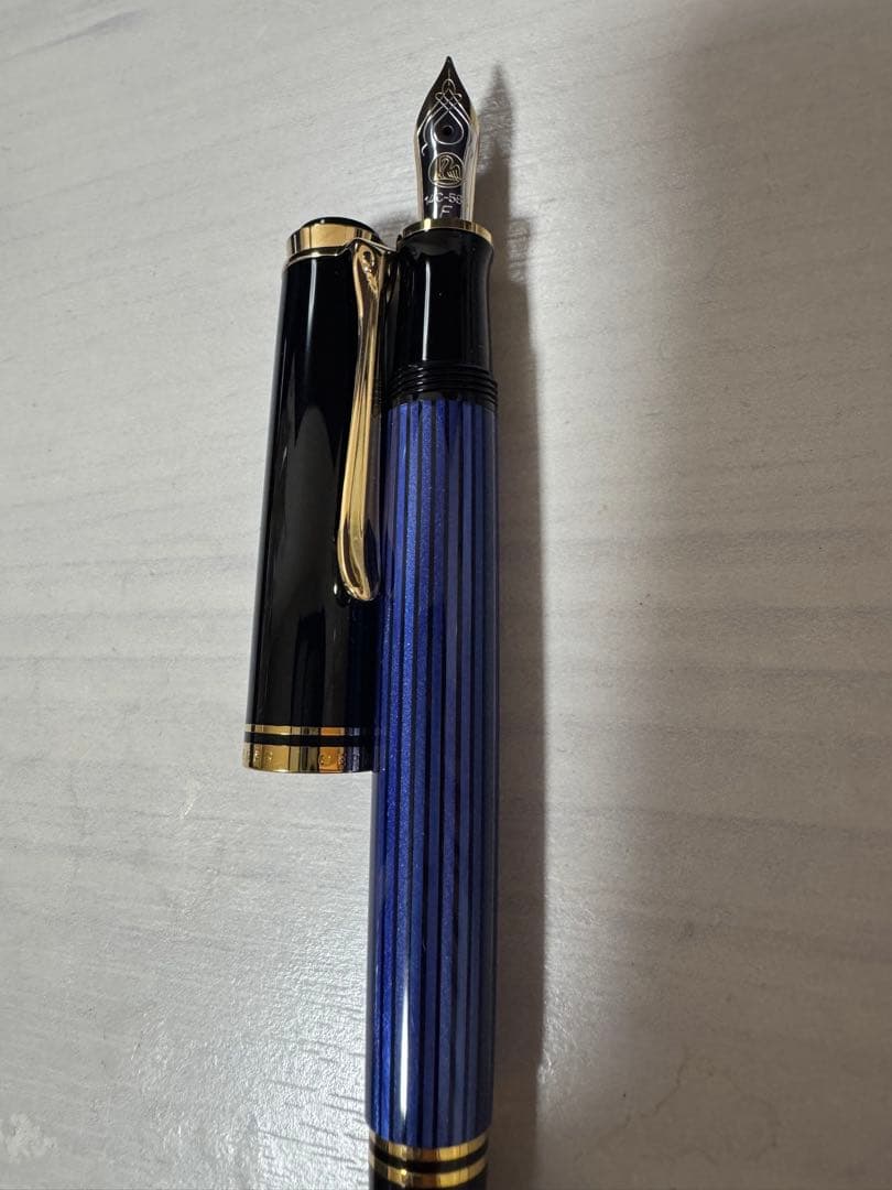チャイ Pelikan M400ブルーストライプ ペリカン スーべレーン