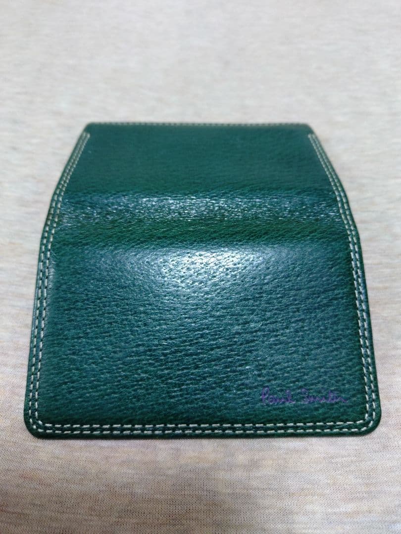 Paul Smith ポール・スミス　名刺入れ　レザー　グリーン系
