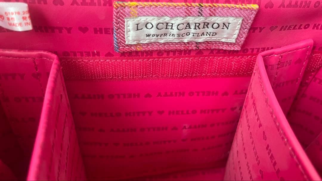 ハローキティ 35周年 タータンチェック サンリオ 小物入れコスメボックス