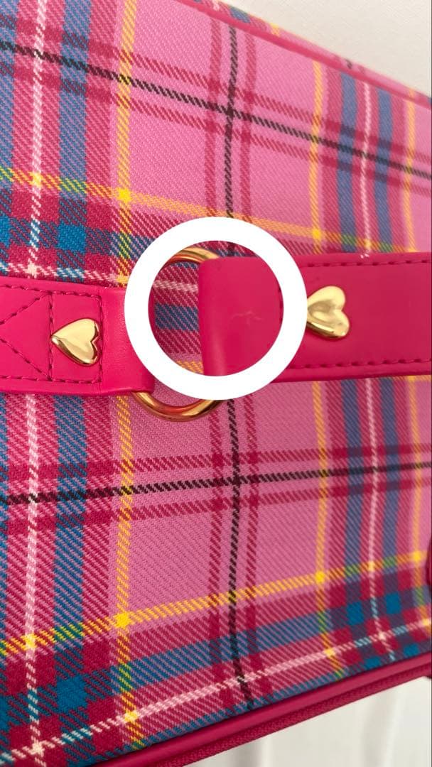 ハローキティ 35周年 タータンチェック サンリオ 小物入れコスメボックス