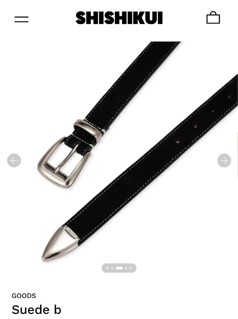 【最終値下げ】THE SHISHIKUI ベルト Suede b M/L