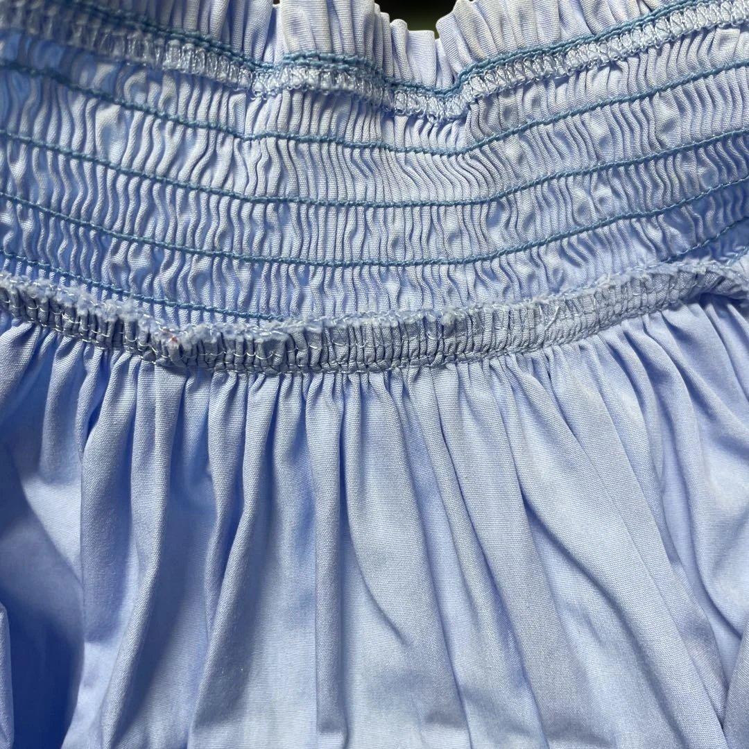 PRADAプラダ ハイネック 水色シャツ36 XS 2021リゾートコレクション