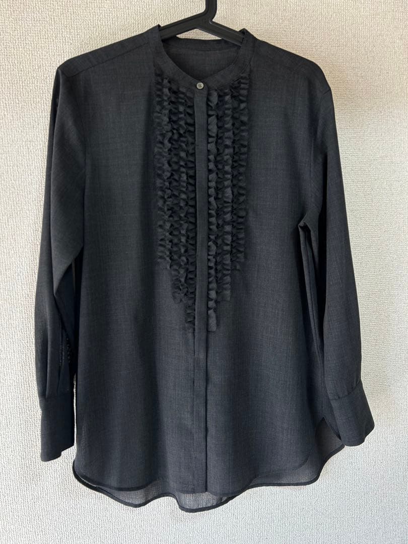 【VERY11月号掲載/洗える】TWボイル フリルディテール ブラウス