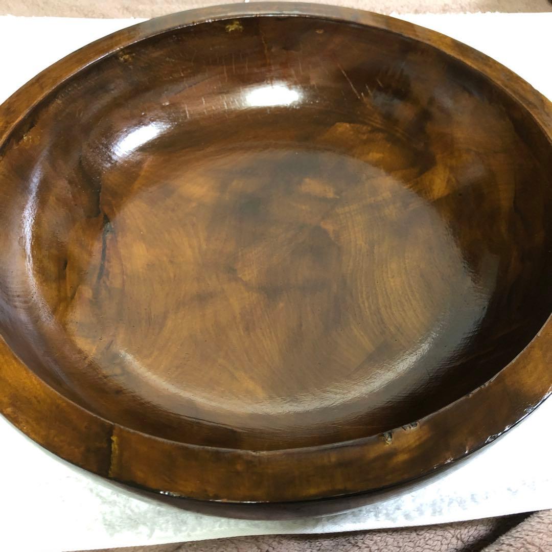 そば　こね鉢　蕎麦　くり抜　木製