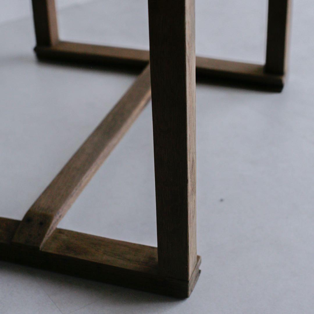 オーク材 チーク材 フランス アンティークデスク 無垢材 ブロカント 古家具