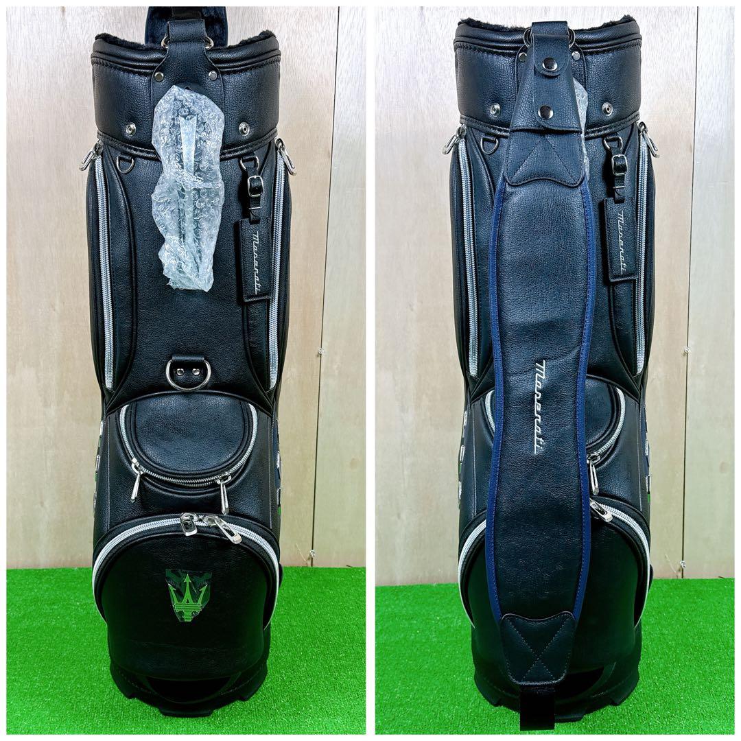 新品未使用 MASERATI マセラティ キャディバッグ ネイビー&ブラック