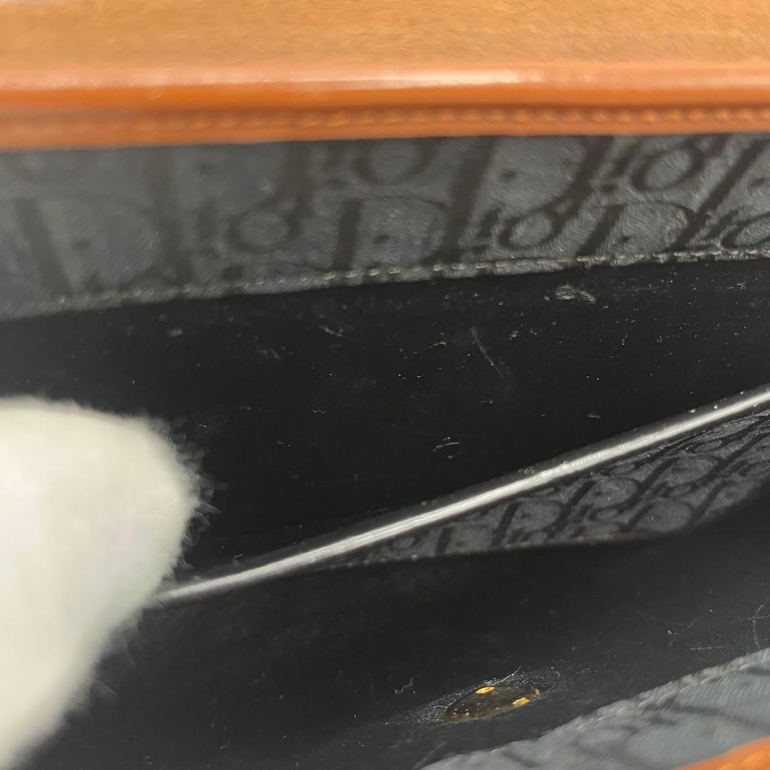 【美品】Dior ショルダーバッグ　トロッター　チェーン　レザー　ヴィンテージ