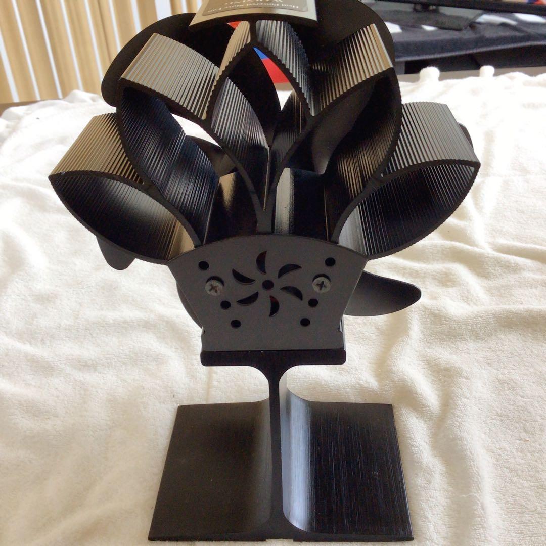 暖房用送風機 暖炉 ブラック 送風ファン 卓上扇風機 高温耐性