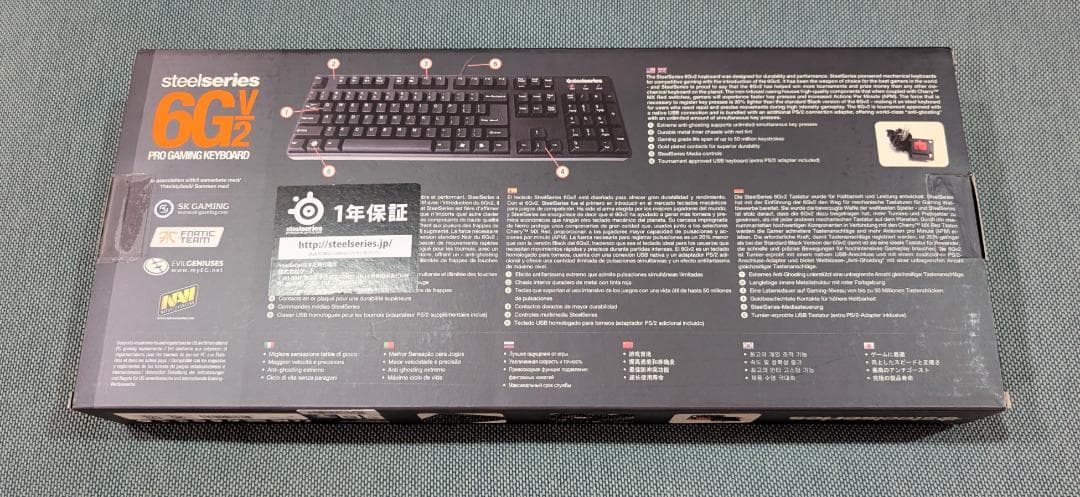 SteelSeries 6GV2 メカニカル ゲーミングキーボード