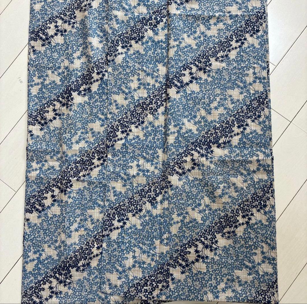 竺仙 風　奥州小紋 調　浴衣　綿紬