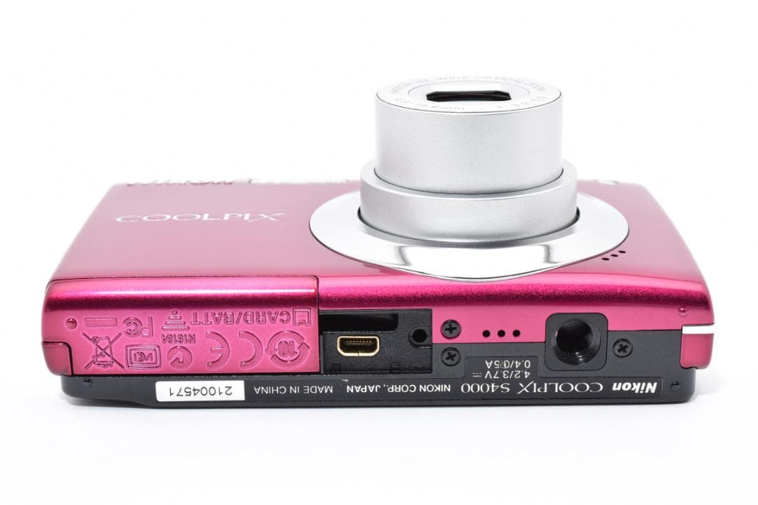 《 美品 》　ニコン　Nikon COOLPIX S4000 パープル　動作OK
