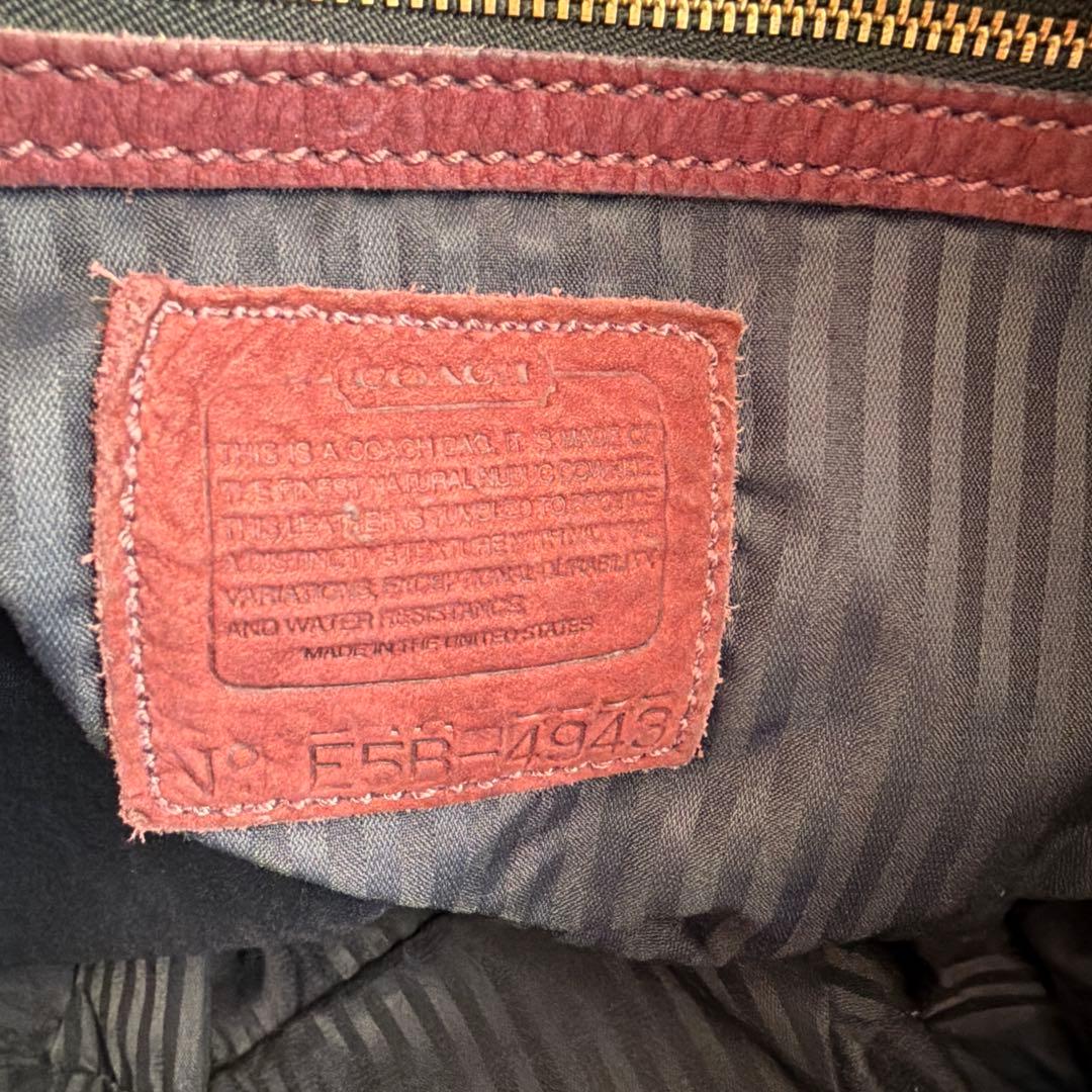 希少 vintage COACH ショルダーバッグ ヌバック バケツ スウェード