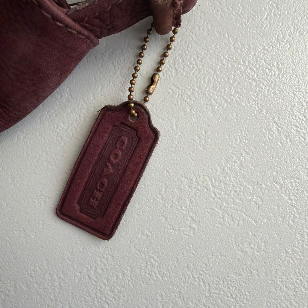 希少 vintage COACH ショルダーバッグ ヌバック バケツ スウェード