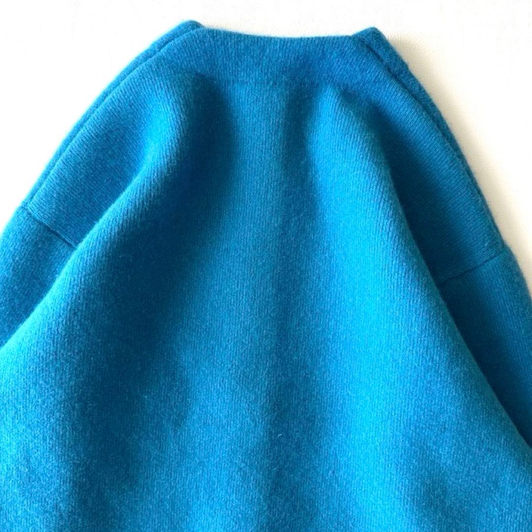 美品 希少 エレンディーク ベーシックCNラクーンミックスWカーディガン 01